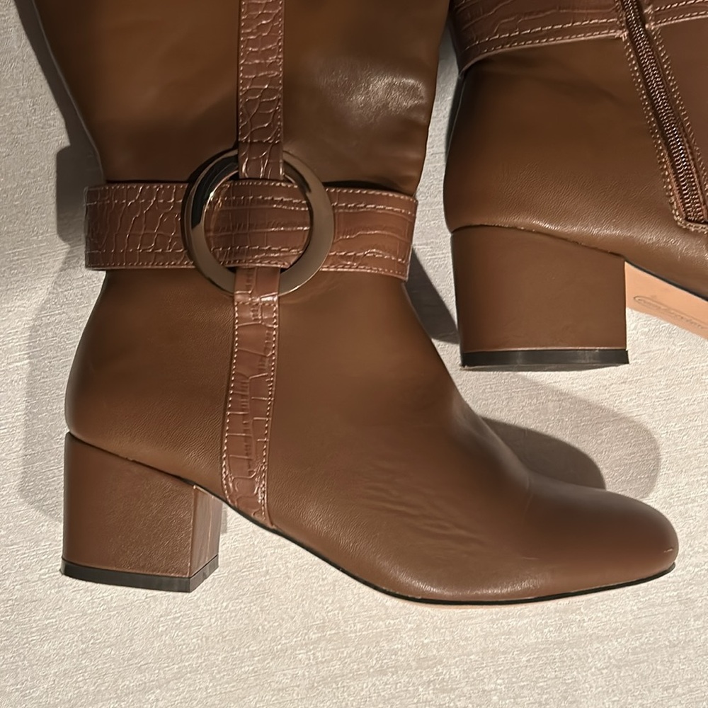 Comfort View Women’s Wide Width Vale Calf Boot Tall Knee High Size 9 Like new - Picture 6 of 16